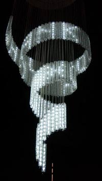 Text Message Enabled Chandelier